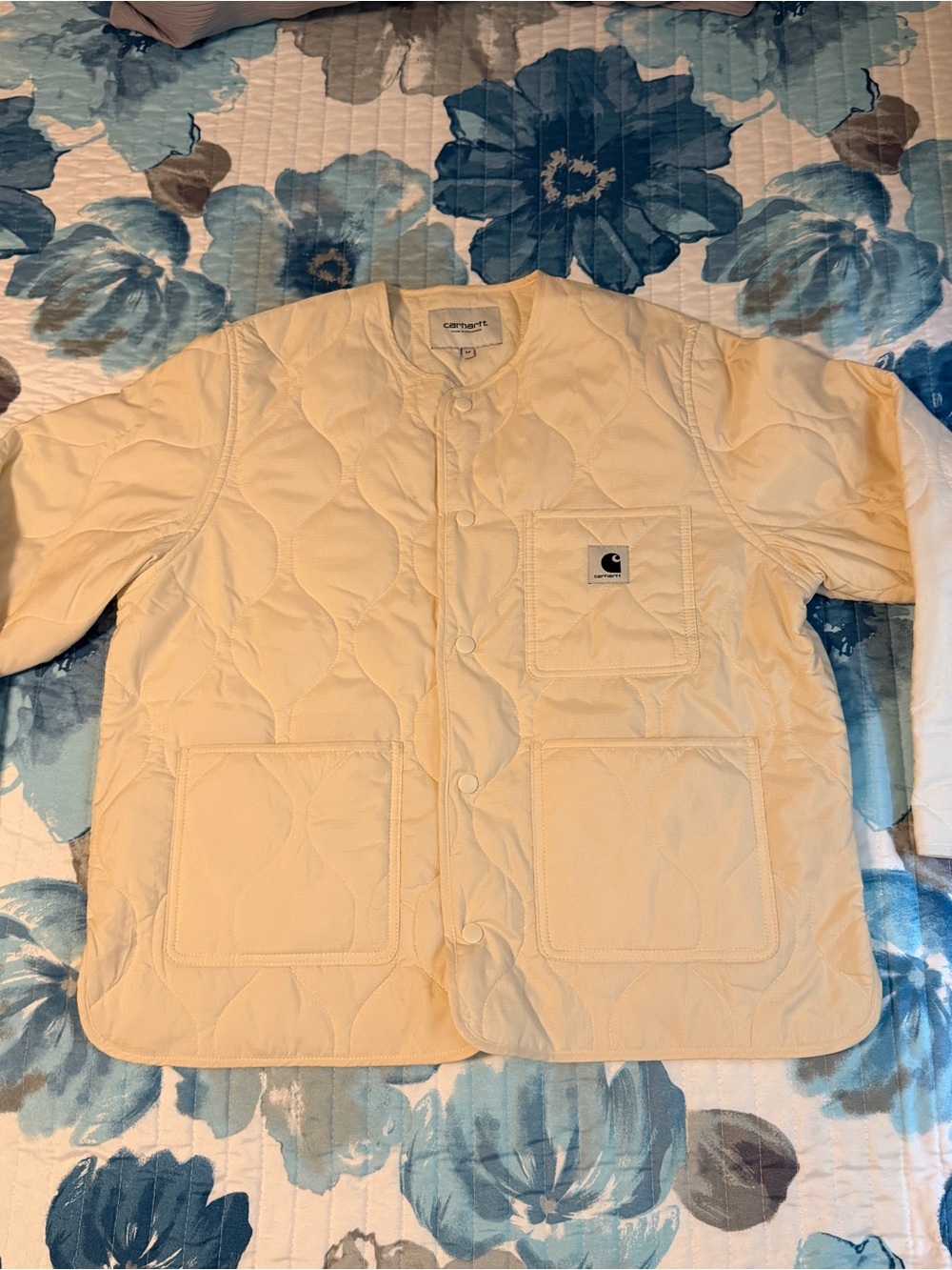 Carhartt WIP Skyler Liner Light Cream Quilted Jacket